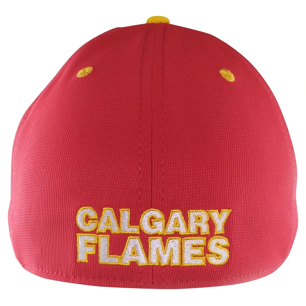 Men's American Needle Red Calgary Flames E-Boss Primary Flex Hat