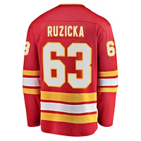 Men's Fanatics Adam Ruzicka Red Calgary Flames Home Breakaway Player - Jersey