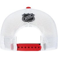 Men's Fanatics Black/White Calgary Flames Authentic Pro Rink Alternate Trucker Adjustable Hat