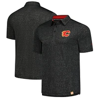 Men's Fanatics Calgary Flames Authentic Pro Jacquard Polo