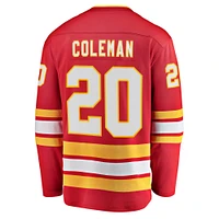 Fanatiques pour hommes Blake Coleman rouge échappée à domicile des Flames de Calgary - Maillot joueur