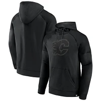 Sweat à capuche manches raglan Black Ice Defender Calgary Flames Fanatics pour hommes
