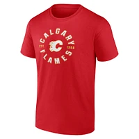 Pack combiné de t-shirts service fanatiques des Flames Calgary pour hommes