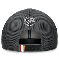 Casquette ajustable Fanatics Calgary Flames Authentic Pro Home Ice Trucker pour homme, gris