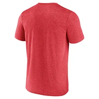 Men's Fanatics Heather Red Calgary Flames Property Of T-Shirt