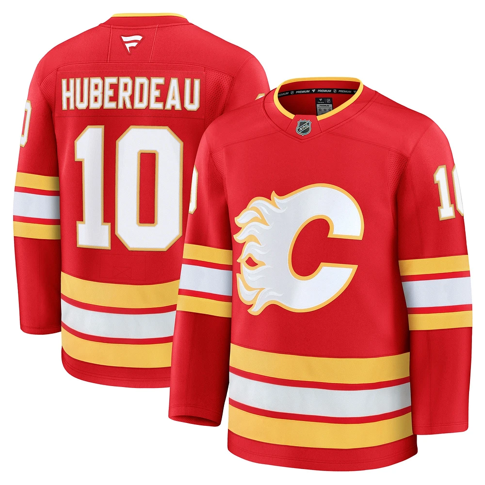 Men's Fanatics Jonathan Huberdeau Red Calgary Flames Home Premium Player Jersey