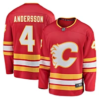 Maillot de joueur échappé l'équipe à domicile Fanatics Rasmus Andersson des Flames Calgary, rouge