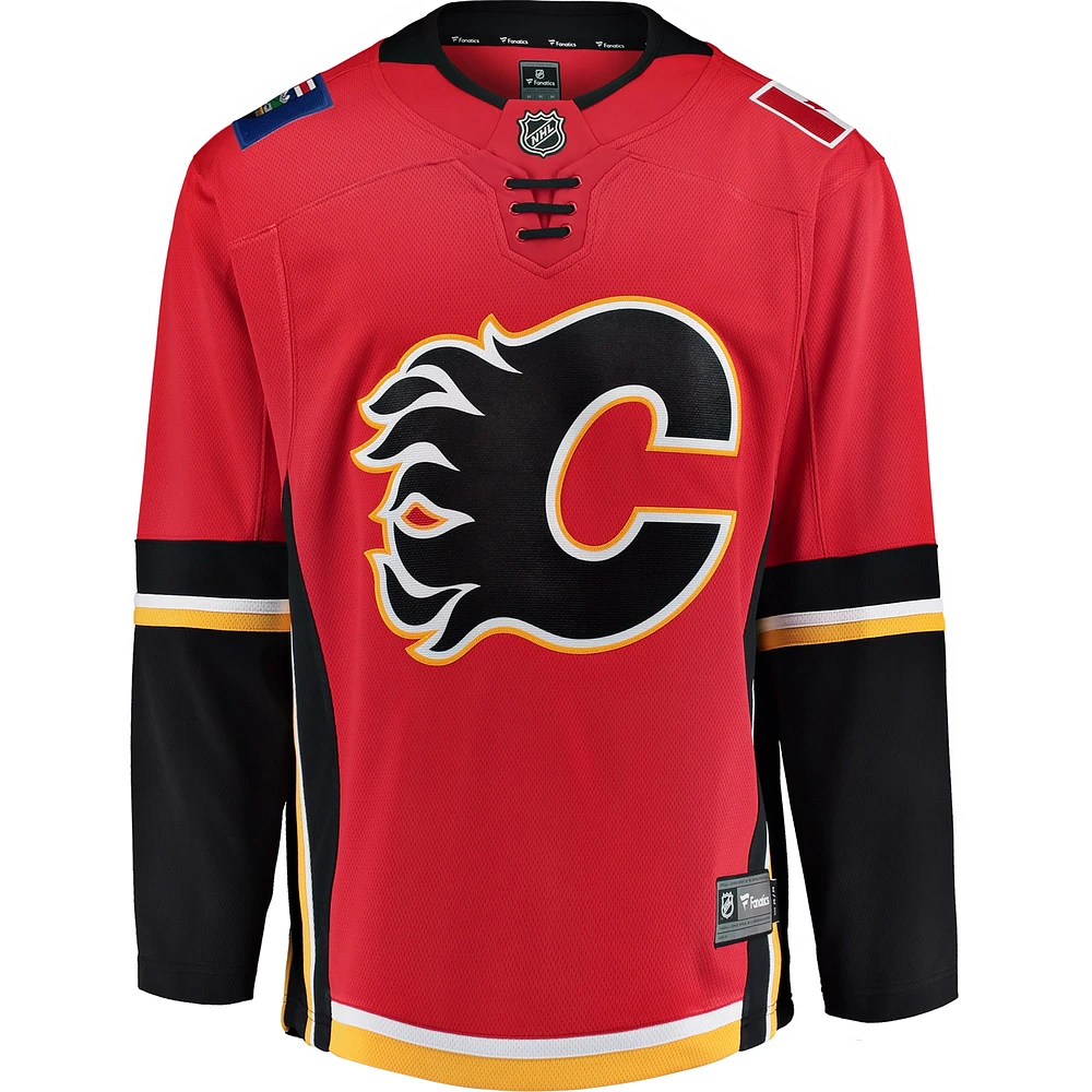 Men's Fanatics Red Calgary Flames Alternate Breakaway - Blank Jersey