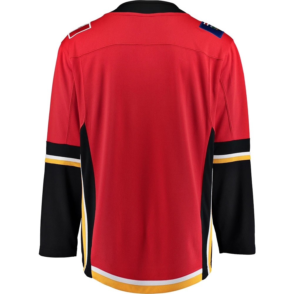 Men's Fanatics Red Calgary Flames Alternate Breakaway - Blank Jersey