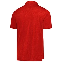 Polo Authentic Pro Jacquard rouge des Flames de Calgary pour homme