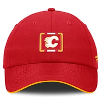 Casquette ajustable authentique Pro Rink Pinnacle des Flames de Calgary pour hommes Fanatics Red