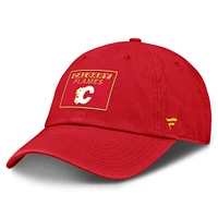 Casquette ajustable authentique Pro Rink Prime des Flames de Calgary pour hommes Fanatics Red