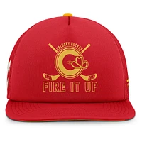 Men's Fanatics Red Calgary Flames Authentic Pro Rink Snapback Hat