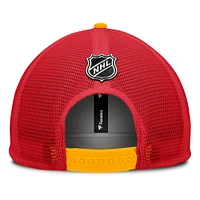 Men's Fanatics Red Calgary Flames Authentic Pro Rink Snapback Hat