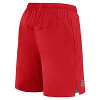 Fanatics pour hommes, rouge, Flames de Calgary Authentic Pro Tech - Short