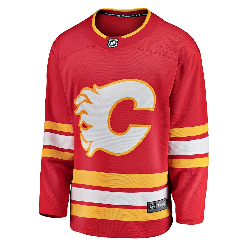 Hommes Fanatics Branded Red Calgary Flames 2020/21 Domicile - Maillot Premier Breakaway