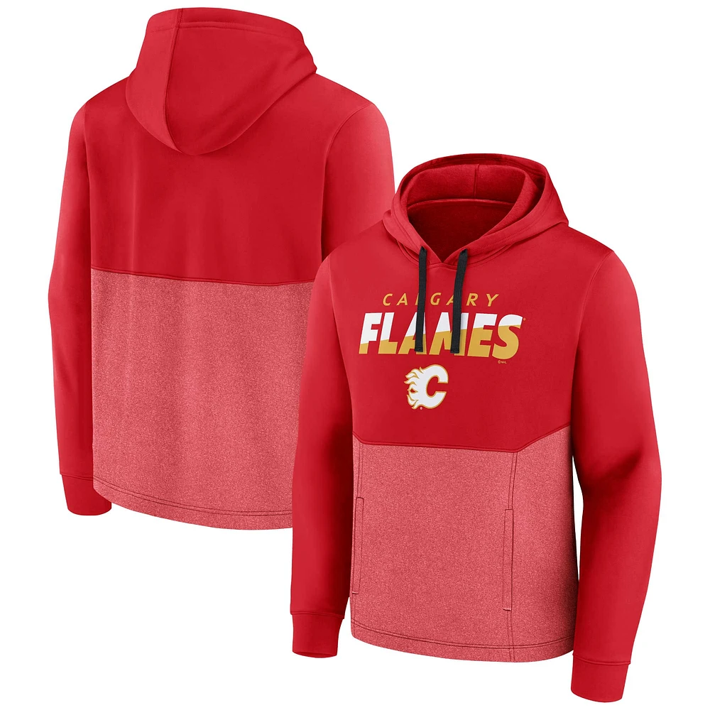 Fanatics Red Calgary Flames Slash Attack pour hommes - Chandail à capuchon