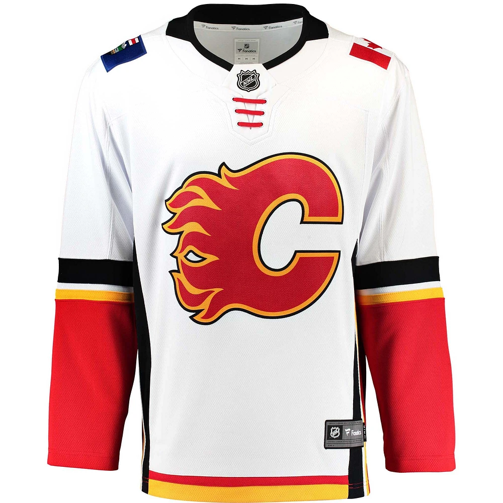 Fanatics Branded White Calgary Flames Breakaway - Maillot vierge