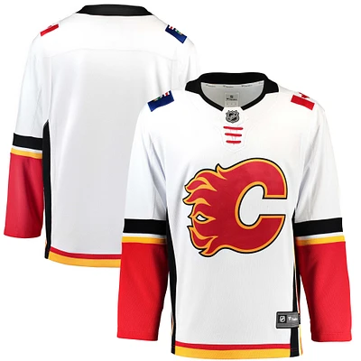 Fanatics Branded White Calgary Flames Breakaway - Maillot vierge