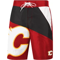 Men's G-III Sports by Carl Banks Red Calgary Flames Wind Wave - Board Shorts
