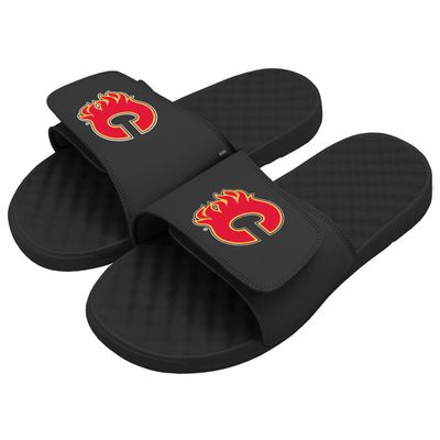 Men's ISlide Black Calgary Flames Primary Logo - Slide Sandals