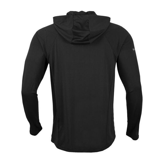 Levelwear pour homme Flames de Calgary Zander Raglan noir - Veste à capuche fermeture éclair d'un quart