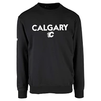 Men's Levelwear  Black Calgary Flames Zane City Capsule Pullover Sweatshirt