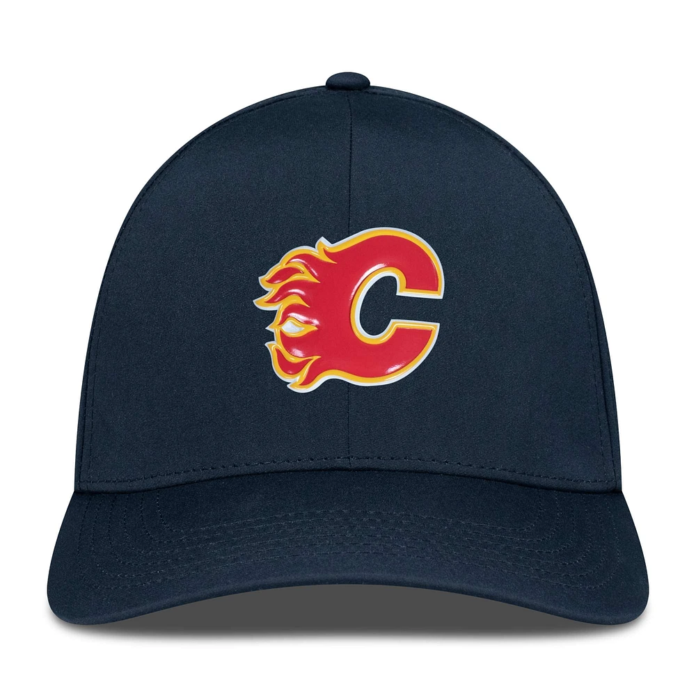 Casquette Zeta Insignia Core Flex noire pour homme des Flames de Calgary Levelwear
