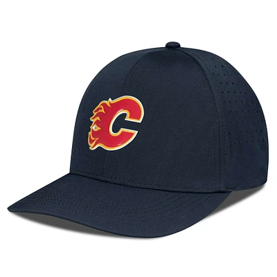Casquette Zeta Insignia Core Flex noire pour homme des Flames de Calgary Levelwear