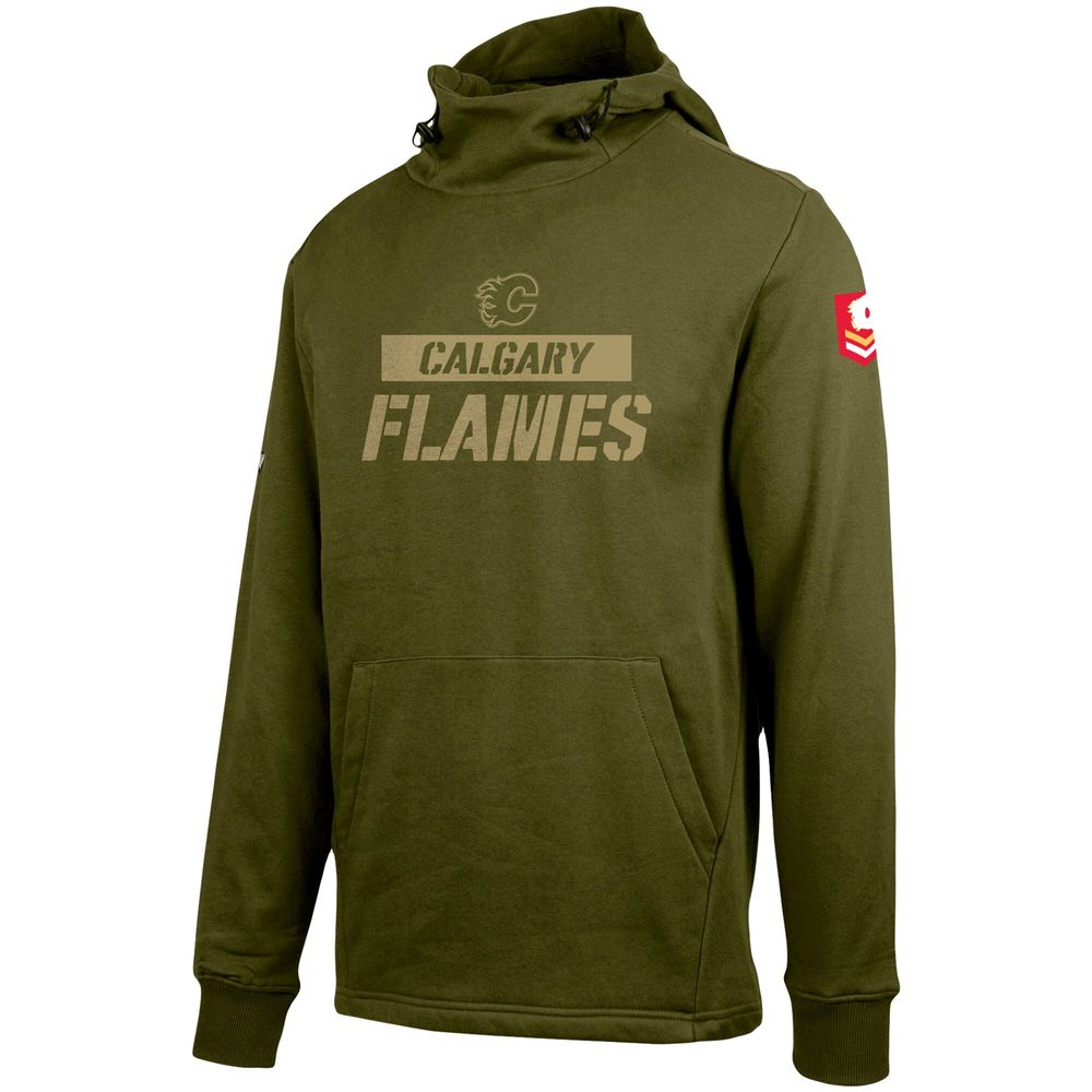 Men's Levelwear Green Calgary Flames Delta Shift - Pullover Hoodie