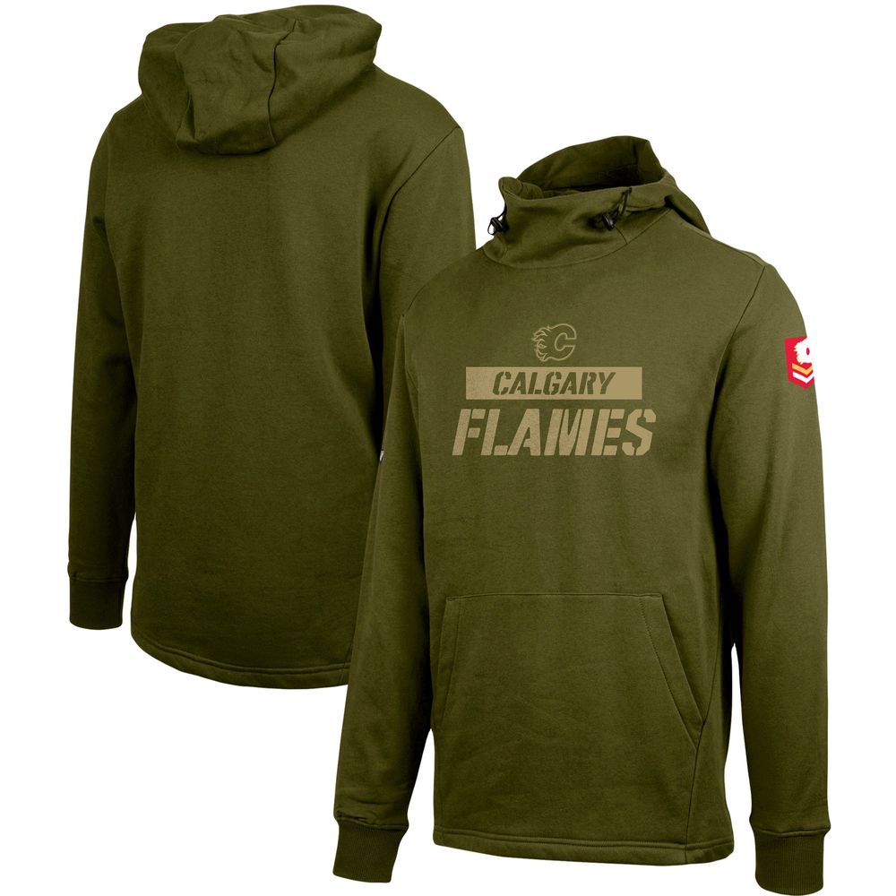 Men's Levelwear Green Calgary Flames Delta Shift - Pullover Hoodie