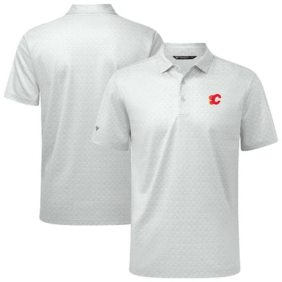 Men's Levelwear White Calgary Flames System Insignia Core Polo
