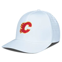 Men's Levelwear White Calgary Flames Zeta Insignia Core Flex Hat