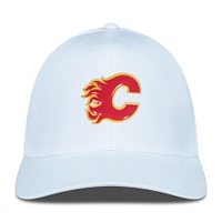 Men's Levelwear White Calgary Flames Zeta Insignia Core Flex Hat