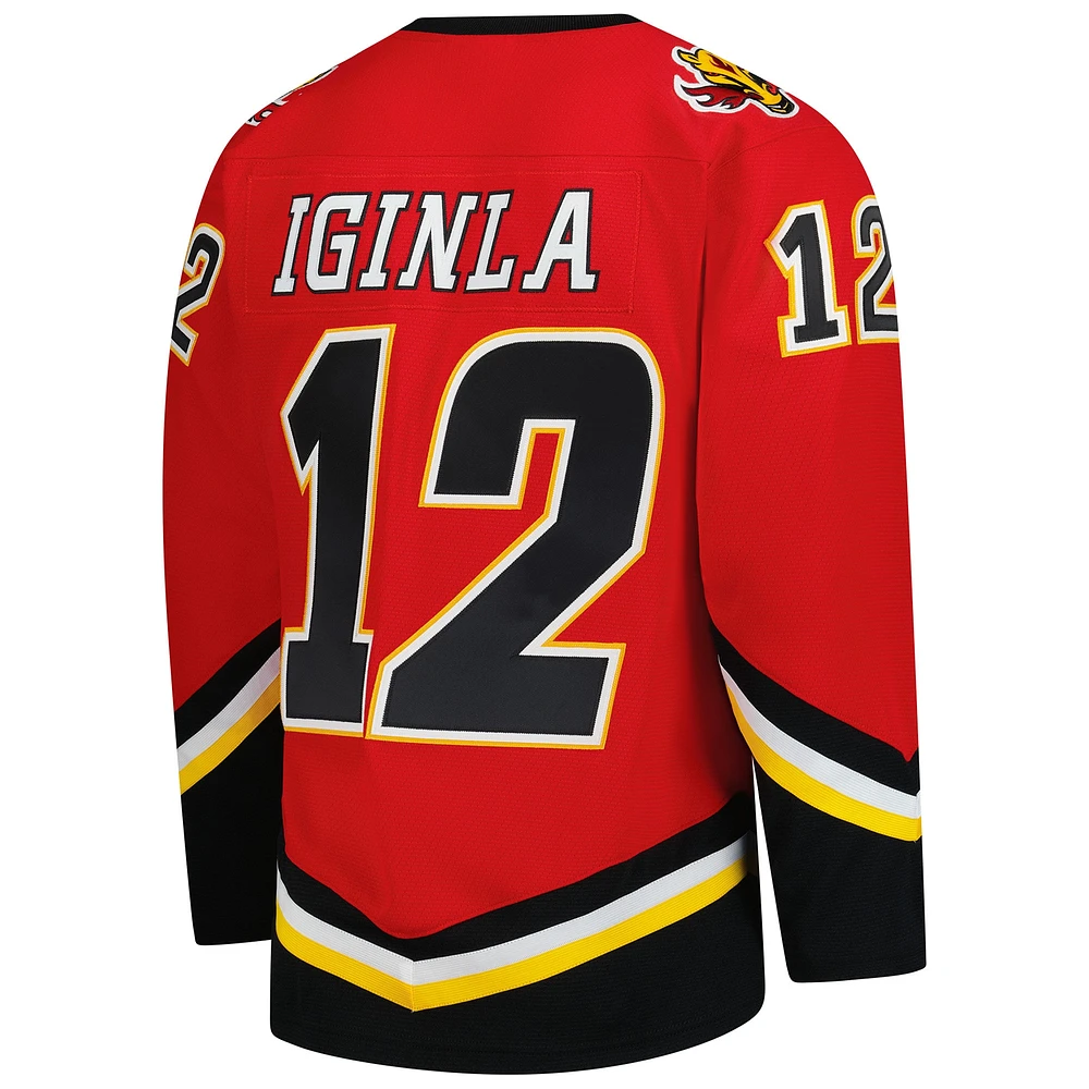 Men's Mitchell & Ness Jarome Iginla Red Calgary Flames 2003-04 Power Play Jersey