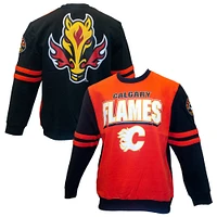 Sweat-shirt rouge Mitchell & Ness pour homme, motif Flames de Calgary