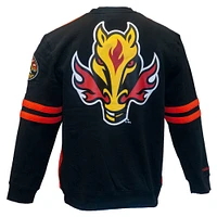 Sweat-shirt rouge Mitchell & Ness pour homme, motif Flames de Calgary