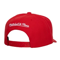 Casquette ajustable Mitchell & Ness pour homme Calgary Flames Core Team Ground Pro rouge