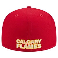 Men's New Era Red Calgary Flames 59FIFTY Fitted Hat