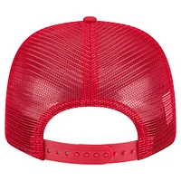 Men's New Era Red Calgary Flames 9SEVENTY Stretch-Snap Trucker Hat