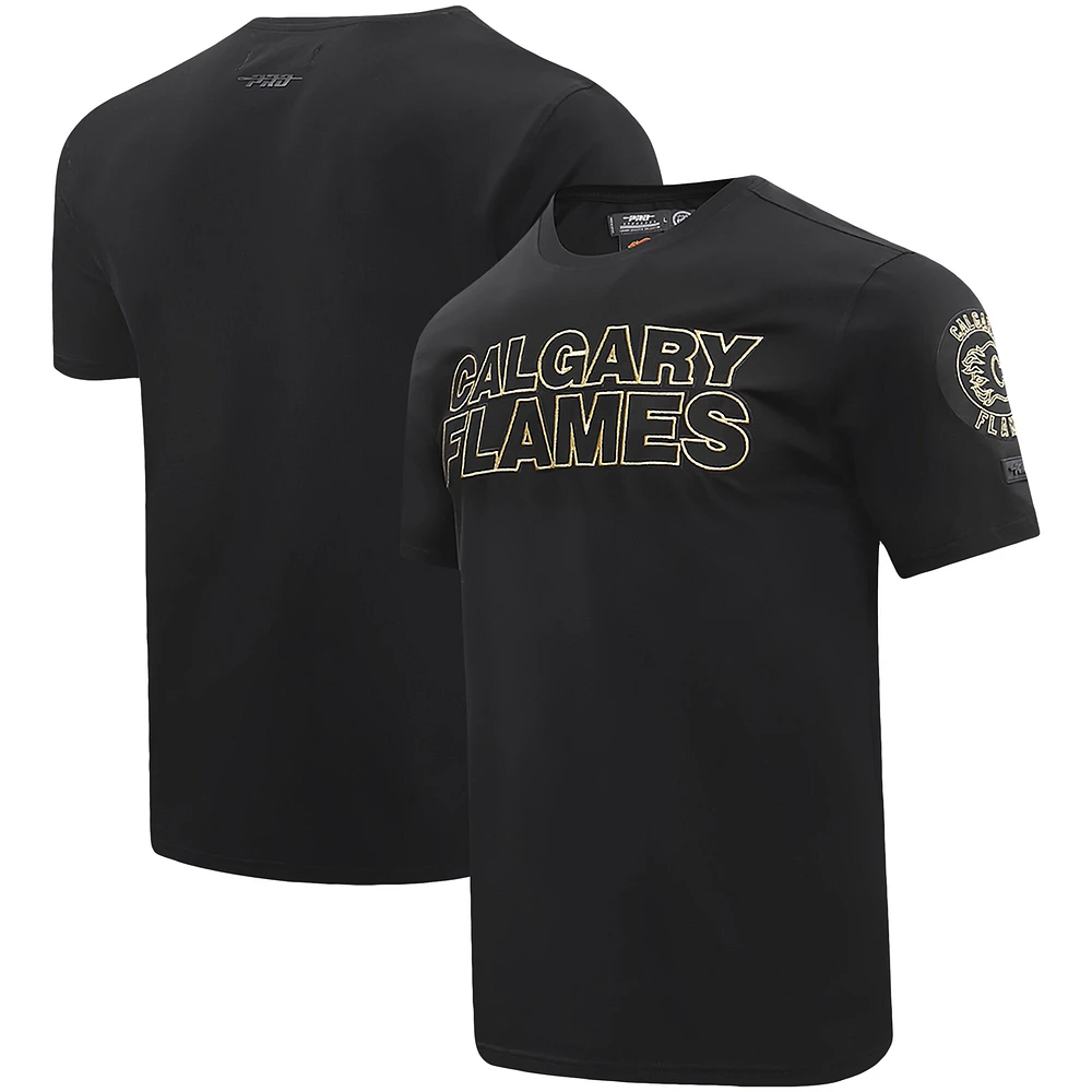 Men's Pro Standard  Black Calgary Flames T-Shirt