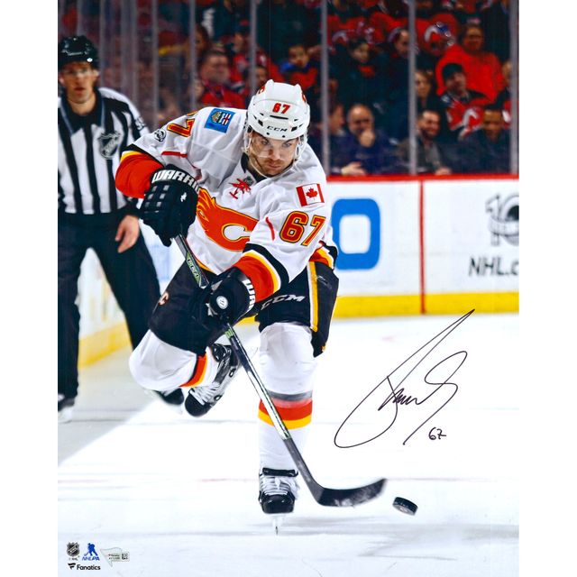 Michael Frolik Calgary Flames autographié 16 "x 20" photographie de tir en maillot blanc