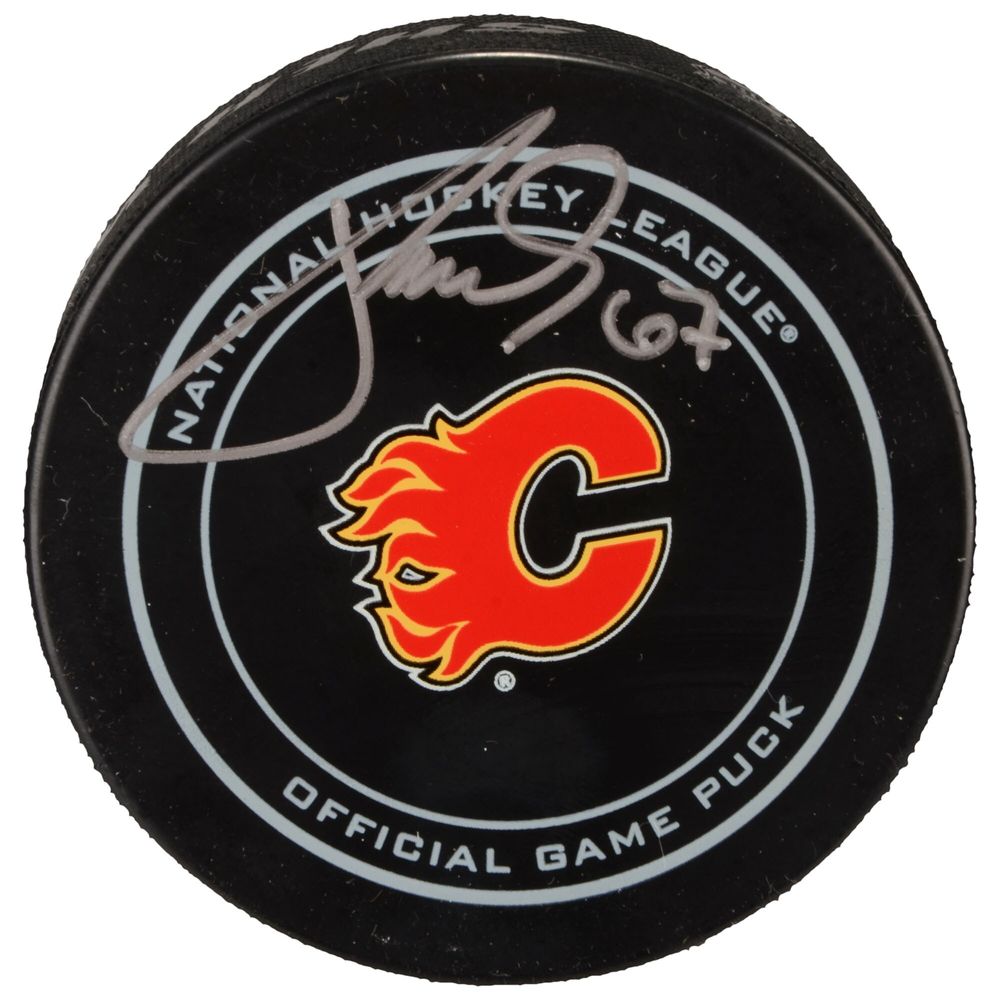 Michael Frolik Calgary Flames Autographed Official Game Puck