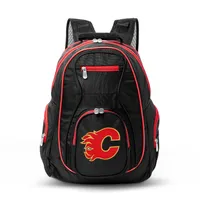 Calgary Flames MOJO Trim Color Laptop Backpack - Black