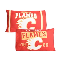 Orange Calgary Flames 20'' x 30'' Two Pack Pillowcase Set