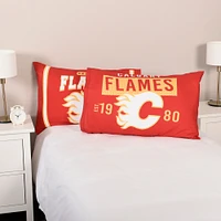 Orange Calgary Flames 20'' x 30'' Two Pack Pillowcase Set
