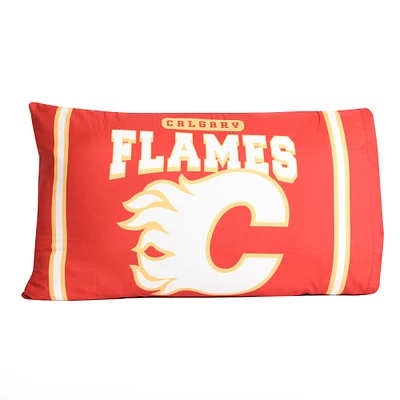 Orange Calgary Flames 20'' x 30'' Two Pack Pillowcase Set