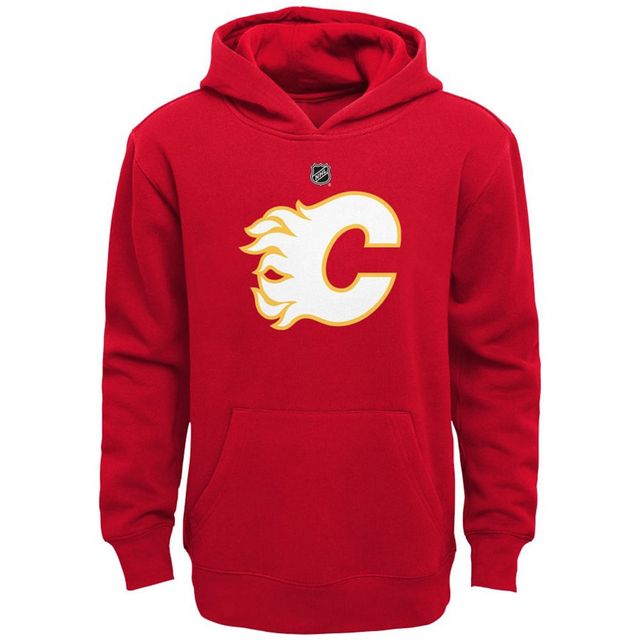 Logo primaire de l'équipe préscolaire Red Calgary Flames - Sweat à capuche épais