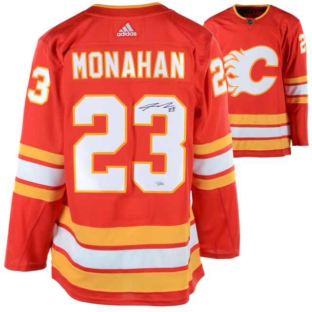 Sean Monahan Calgary Flames Dédicacé Alternatif Adidas Authentique Maillot Rouge