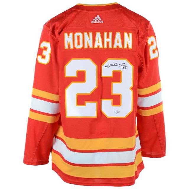 Sean Monahan Calgary Flames Dédicacé Alternatif Adidas Authentique Maillot Rouge